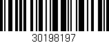 Código de barras (EAN, GTIN, SKU, ISBN): '30198197'