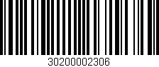 Código de barras (EAN, GTIN, SKU, ISBN): '30200002306'