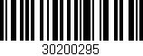 Código de barras (EAN, GTIN, SKU, ISBN): '30200295'
