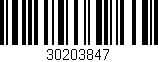 Código de barras (EAN, GTIN, SKU, ISBN): '30203847'