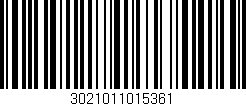 Código de barras (EAN, GTIN, SKU, ISBN): '3021011015361'