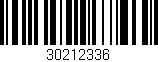 Código de barras (EAN, GTIN, SKU, ISBN): '30212336'