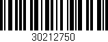 Código de barras (EAN, GTIN, SKU, ISBN): '30212750'