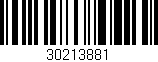 Código de barras (EAN, GTIN, SKU, ISBN): '30213881'