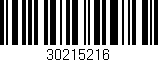 Código de barras (EAN, GTIN, SKU, ISBN): '30215216'