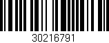 Código de barras (EAN, GTIN, SKU, ISBN): '30216791'