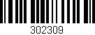 Código de barras (EAN, GTIN, SKU, ISBN): '302309'