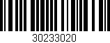 Código de barras (EAN, GTIN, SKU, ISBN): '30233020'