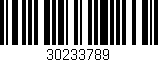 Código de barras (EAN, GTIN, SKU, ISBN): '30233789'