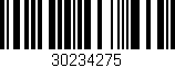 Código de barras (EAN, GTIN, SKU, ISBN): '30234275'