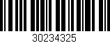 Código de barras (EAN, GTIN, SKU, ISBN): '30234325'