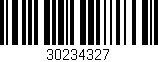 Código de barras (EAN, GTIN, SKU, ISBN): '30234327'