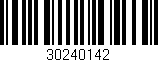 Código de barras (EAN, GTIN, SKU, ISBN): '30240142'