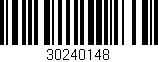 Código de barras (EAN, GTIN, SKU, ISBN): '30240148'
