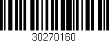 Código de barras (EAN, GTIN, SKU, ISBN): '30270160'
