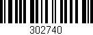 Código de barras (EAN, GTIN, SKU, ISBN): '302740'