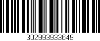 Código de barras (EAN, GTIN, SKU, ISBN): '302993933649'
