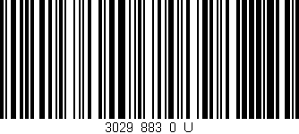 Código de barras (EAN, GTIN, SKU, ISBN): '3029_883_0_U'