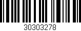 Código de barras (EAN, GTIN, SKU, ISBN): '30303278'