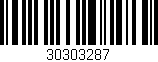 Código de barras (EAN, GTIN, SKU, ISBN): '30303287'