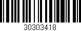 Código de barras (EAN, GTIN, SKU, ISBN): '30303418'