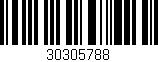 Código de barras (EAN, GTIN, SKU, ISBN): '30305788'
