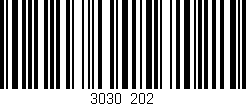Código de barras (EAN, GTIN, SKU, ISBN): '3030/202'