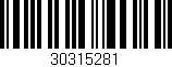 Código de barras (EAN, GTIN, SKU, ISBN): '30315281'