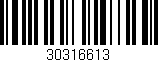 Código de barras (EAN, GTIN, SKU, ISBN): '30316613'
