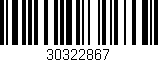 Código de barras (EAN, GTIN, SKU, ISBN): '30322867'