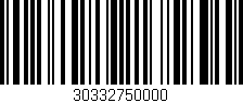Código de barras (EAN, GTIN, SKU, ISBN): '30332750000'