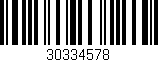 Código de barras (EAN, GTIN, SKU, ISBN): '30334578'