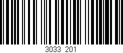Código de barras (EAN, GTIN, SKU, ISBN): '3033/201'