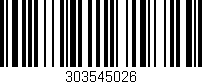 Código de barras (EAN, GTIN, SKU, ISBN): '303545026'