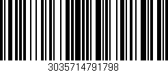 Código de barras (EAN, GTIN, SKU, ISBN): '3035714791798'