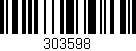 Código de barras (EAN, GTIN, SKU, ISBN): '303598'