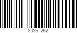 Código de barras (EAN, GTIN, SKU, ISBN): '3035/252'