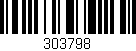 Código de barras (EAN, GTIN, SKU, ISBN): '303798'