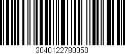 Código de barras (EAN, GTIN, SKU, ISBN): '3040122780050'