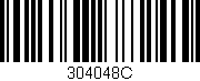 Código de barras (EAN, GTIN, SKU, ISBN): '304048C'