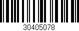 Código de barras (EAN, GTIN, SKU, ISBN): '30405078'