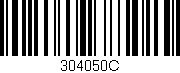 Código de barras (EAN, GTIN, SKU, ISBN): '304050C'