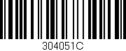 Código de barras (EAN, GTIN, SKU, ISBN): '304051C'
