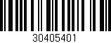 Código de barras (EAN, GTIN, SKU, ISBN): '30405401'
