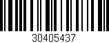 Código de barras (EAN, GTIN, SKU, ISBN): '30405437'