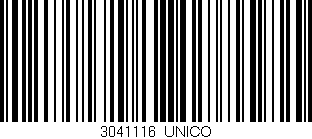 Código de barras (EAN, GTIN, SKU, ISBN): '3041116_UNICO'