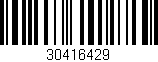 Código de barras (EAN, GTIN, SKU, ISBN): '30416429'