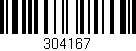 Código de barras (EAN, GTIN, SKU, ISBN): '304167'