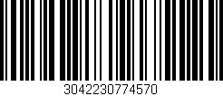 Código de barras (EAN, GTIN, SKU, ISBN): '3042230774570'