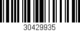 Código de barras (EAN, GTIN, SKU, ISBN): '30429935'